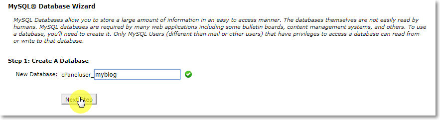 Creating Database on cPanel 1 Creating Database on cPanel