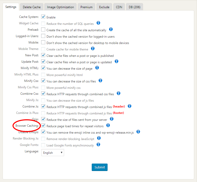 WP Fastest Cache Settings WP Fastest Cache Settings