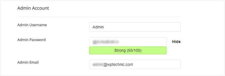 Installing WordPress using Softacolous Admin Account Installing WordPress using Softacolous Admin Account