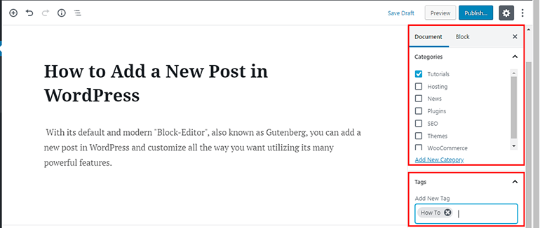 WP Post Categories Tags WP Post Categories Tags