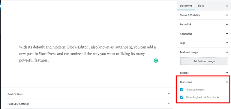 WP Post Discussion WP Post Discussion