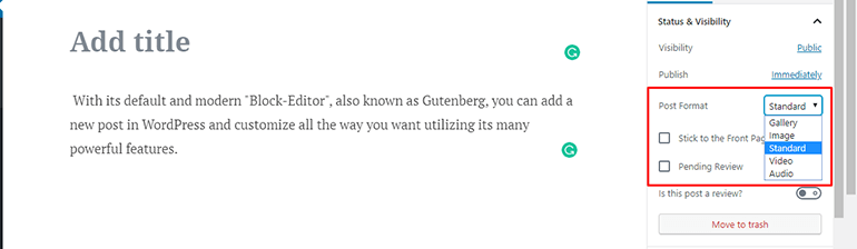 WP Post Format WP Post Format