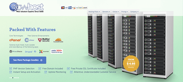 glowhost review homepage glowhost review homepage